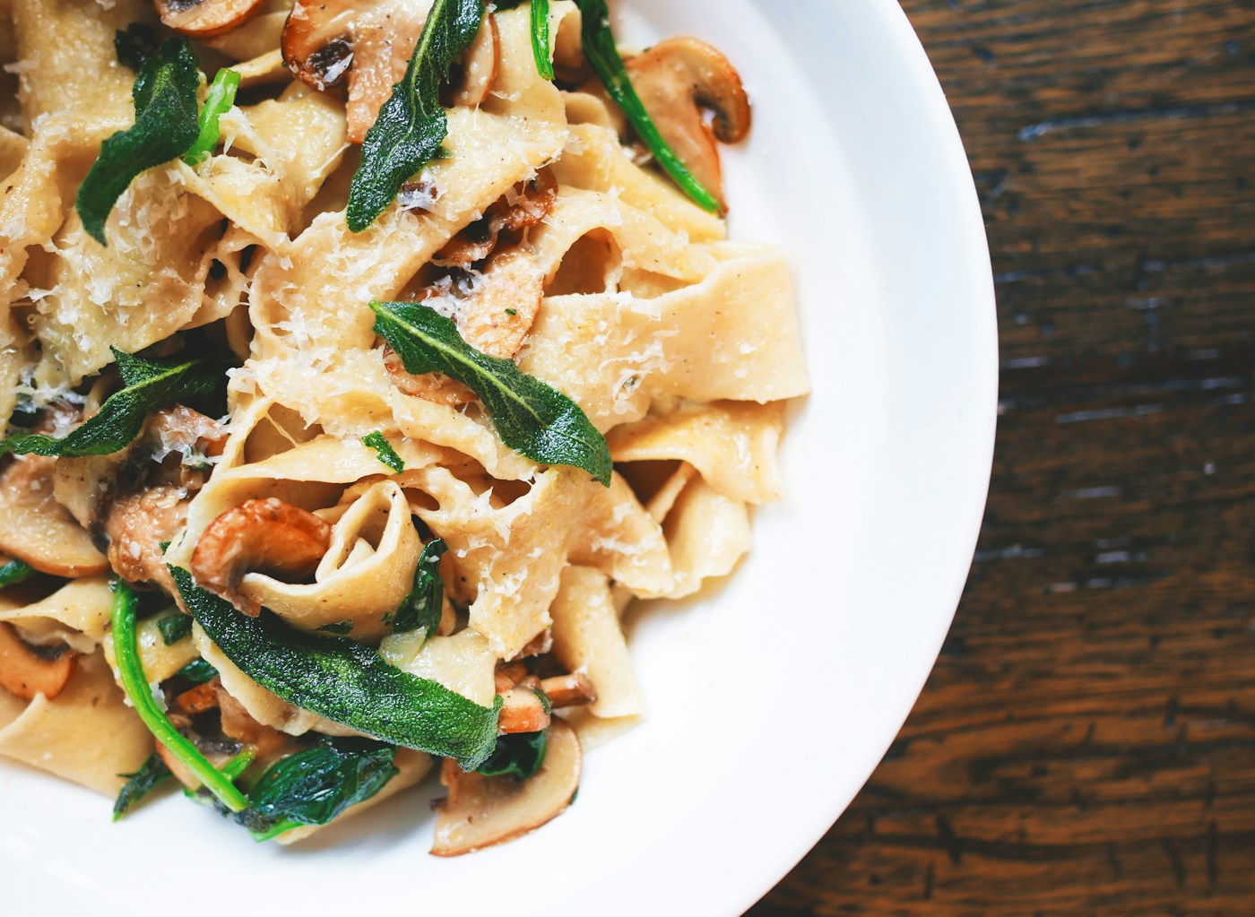 Creamy mushroom pasta